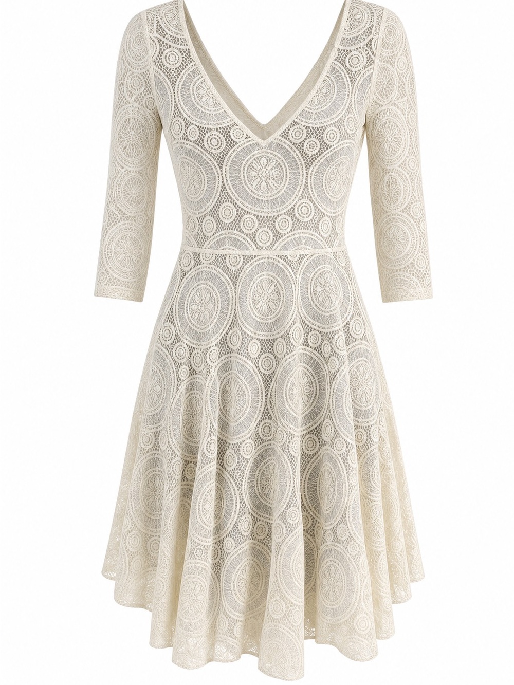 NWT Joyfolie Emily Dress in Cream - Picture 6 of 7